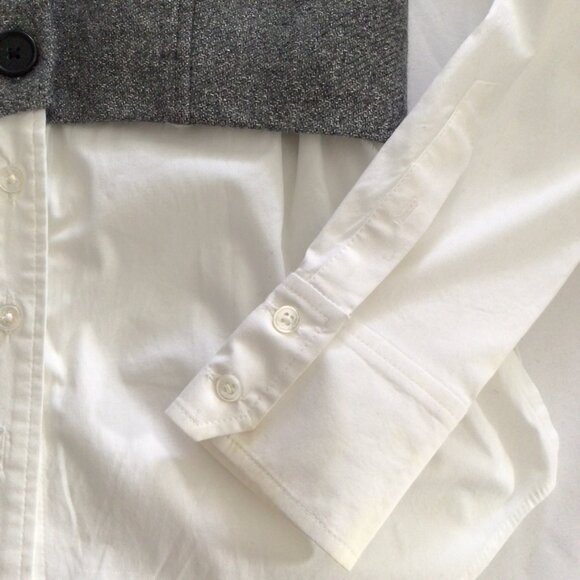 Veronica Beard Button Down with Corset Accent Sz 2 - Picture 5 of 11